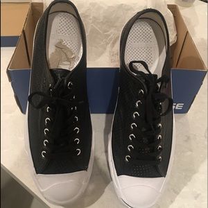 Converse Jack Purcell Signature, Black Leather
